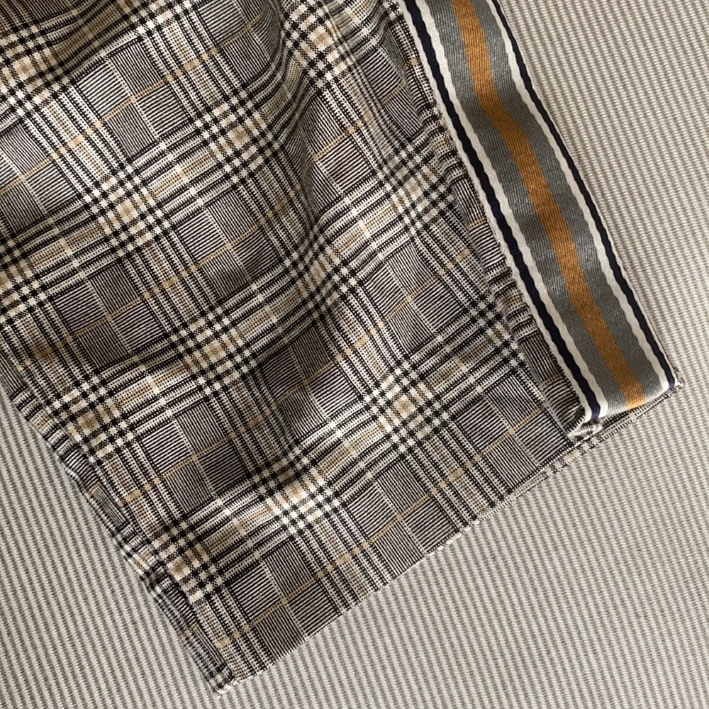 Zara Plaid Stripe Dress Slacks